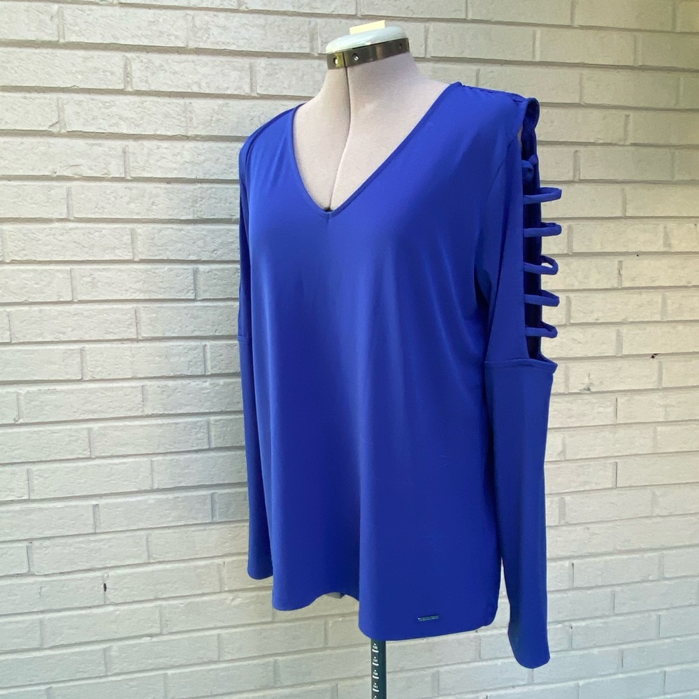 Michael Kors long sleeve cutout shirt